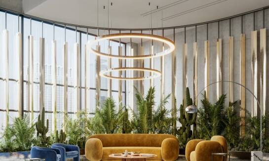 Unikalne szklane rzeźby w wystroju hotelowych lobby