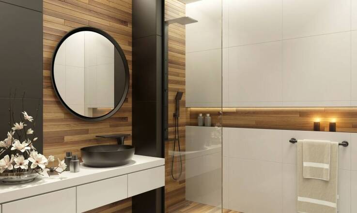 Zestaw czarnych akcesoriów łazienkowych – kompletny look dla Twojej przestrzeni