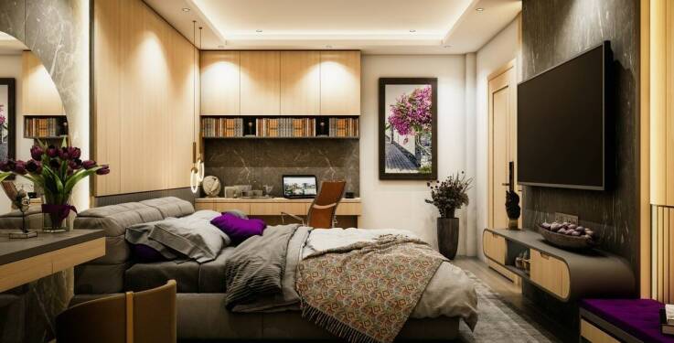 Wpływ dużego drewnianego zegara na postrzeganie przestrzeni