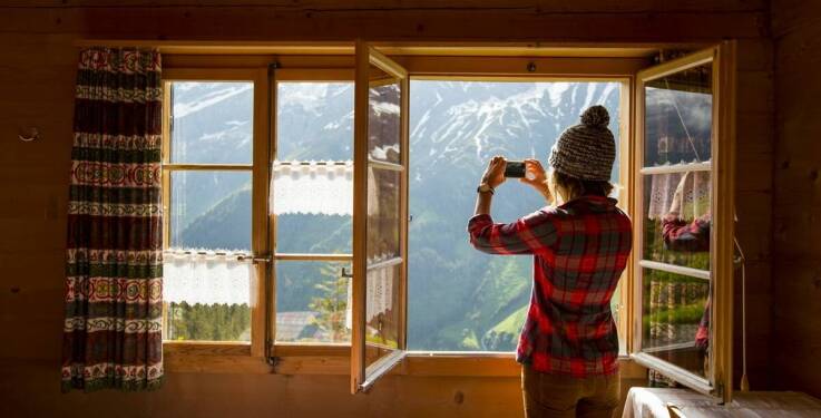 Komfortowy nocleg w Beskidach: Ciesz się widokiem na góry.